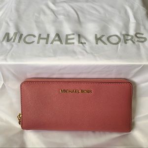 Pink Michael Kors Wallet/Wristlet